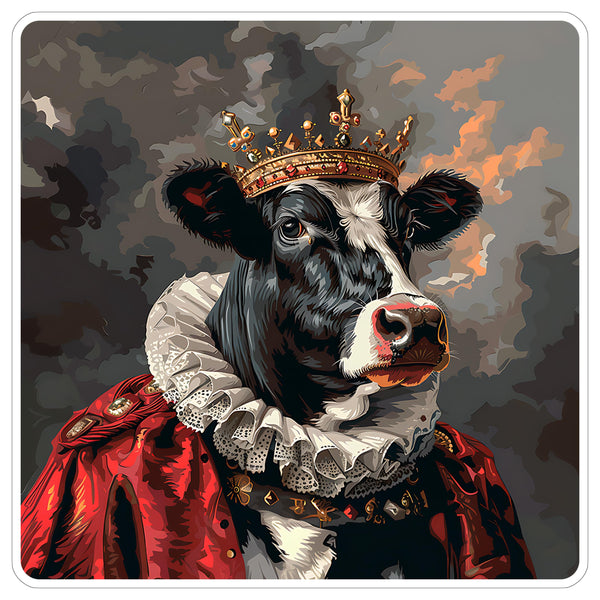Cow Sticker 4 Inch — Waterproof Vinyl Decal Cattle Bovine Farm Wildlife