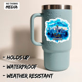 Seattle Washington Sticker 4 Inch 2-Pack - Waterproof Vinyl Decal for Laptop Water Bottle Car Tumbler - Durable Aesthetic Long-Lasting Stickers for Adults ID45039 2