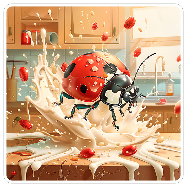 Ladybug Sticker 4 Inch — Waterproof Vinyl Decal Insect Ladybird Cute