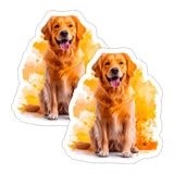 Golden Retriever Sticker 2-Pack — 4