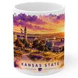 Kansas State Mug 11oz — White Ceramic Coffee Mug 1