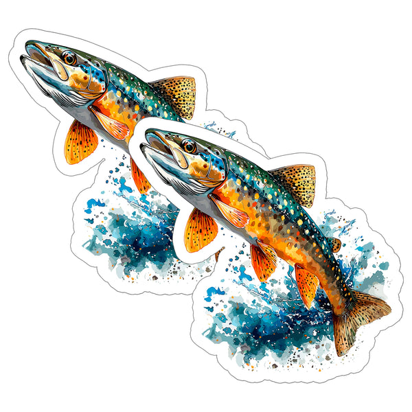 Brook Trout Sticker 2-Pack — 4