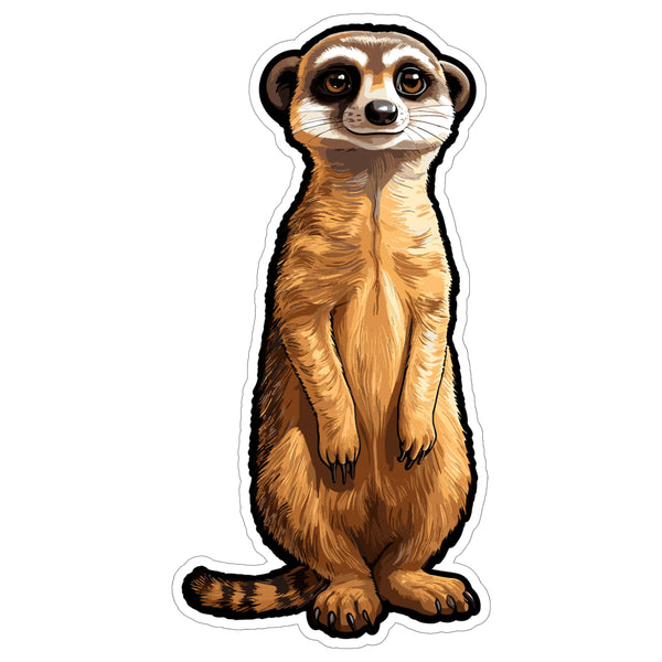 Meerkat Sticker 4 Inch — Waterproof Vinyl Decal Suricata Social Mongoose