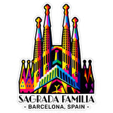 Sagrada Familia Barcelona Spain Sticker 4 Inch City Travel Souvenir - Waterproof Vinyl Decal for Laptop Water Bottle Car Tumbler - Durable Aesthetic Long-Lasting Stickers for Adults ID44990 8