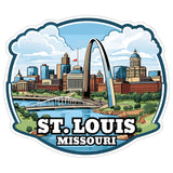 St. Louis Missouri Sticker 4 Inch — Waterproof Vinyl Decal City Travel Souvenir 8