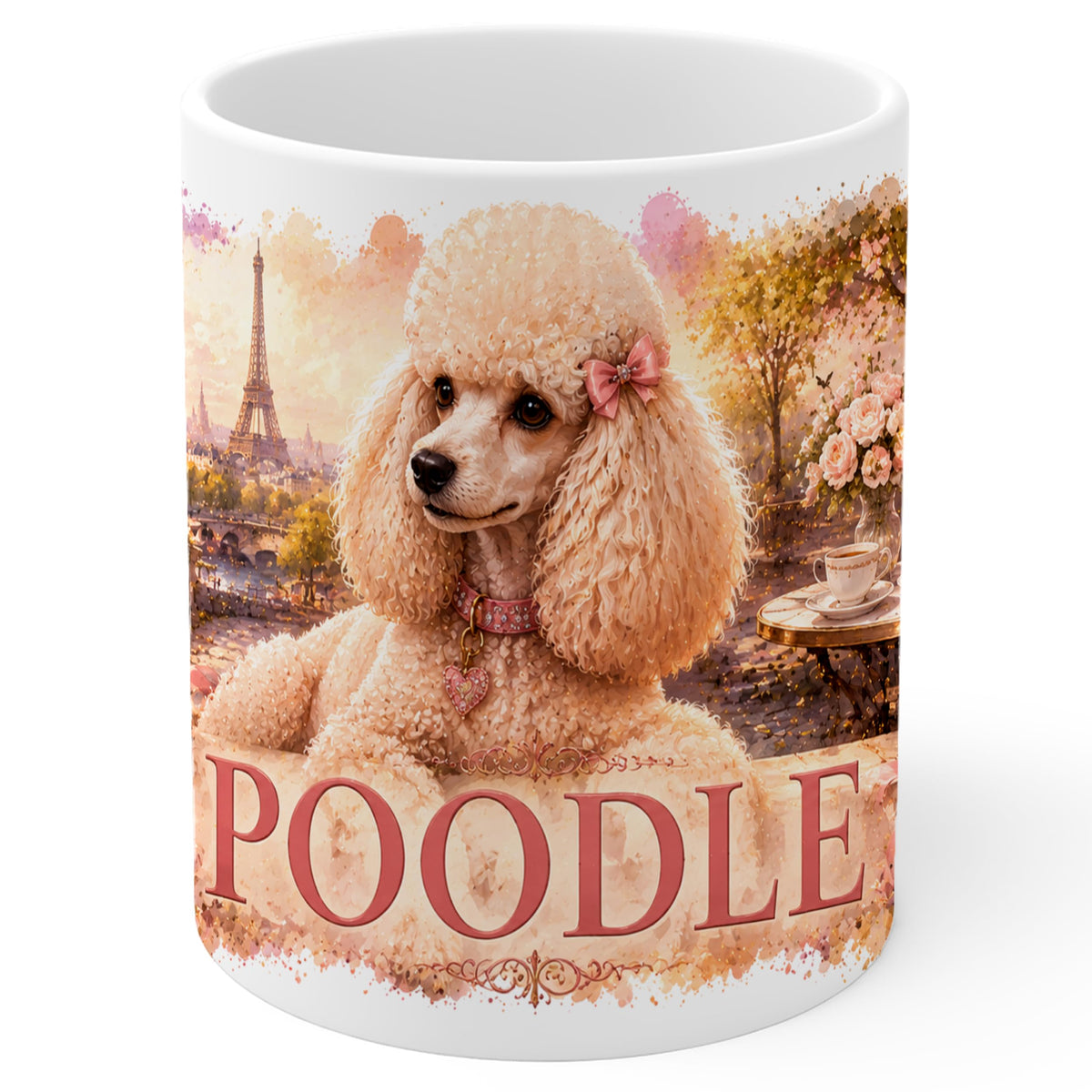 Poodle Mug 11oz — White Ceramic Coffee Mug