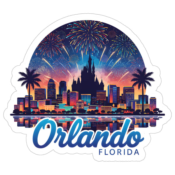 Orlando Florida Sticker 4 Inch — Waterproof Vinyl Decal City Travel Souvenir