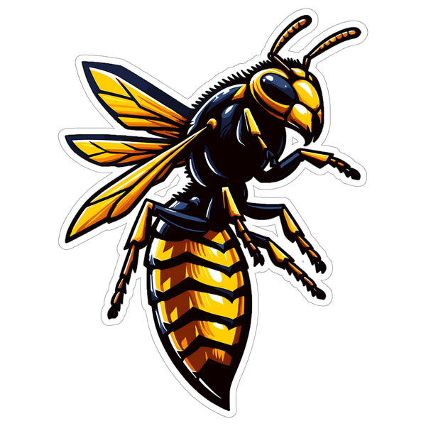 Hornet Sticker 4 Inch — Waterproof Vinyl Decal Vespa Stinging Insect Asian