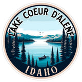 Lake Coeur D'alene Idaho Sticker 4 Inch — Waterproof Vinyl Decal Waterfront Wilderness 8