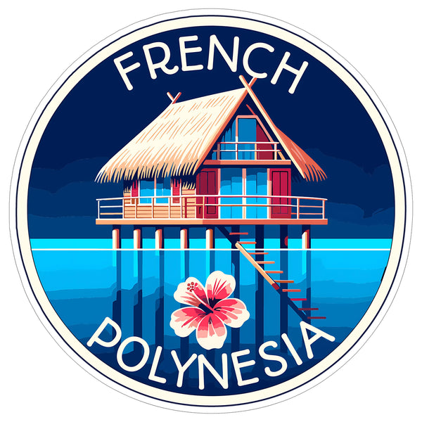 French Polynesia Sticker 4 Inch — Waterproof Vinyl Decal Travel Souvenir