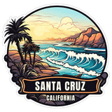Santa Cruz California Sticker 4 Inch Travel Souvenir City Destination - Waterproof Vinyl Decal for Laptop Water Bottle Car Tumbler - Durable Aesthetic Long-Lasting Stickers for Adults ID44990 8