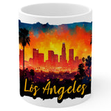 Los Angeles California Mug 11oz — White Ceramic City of Angels Coffee Mug 1