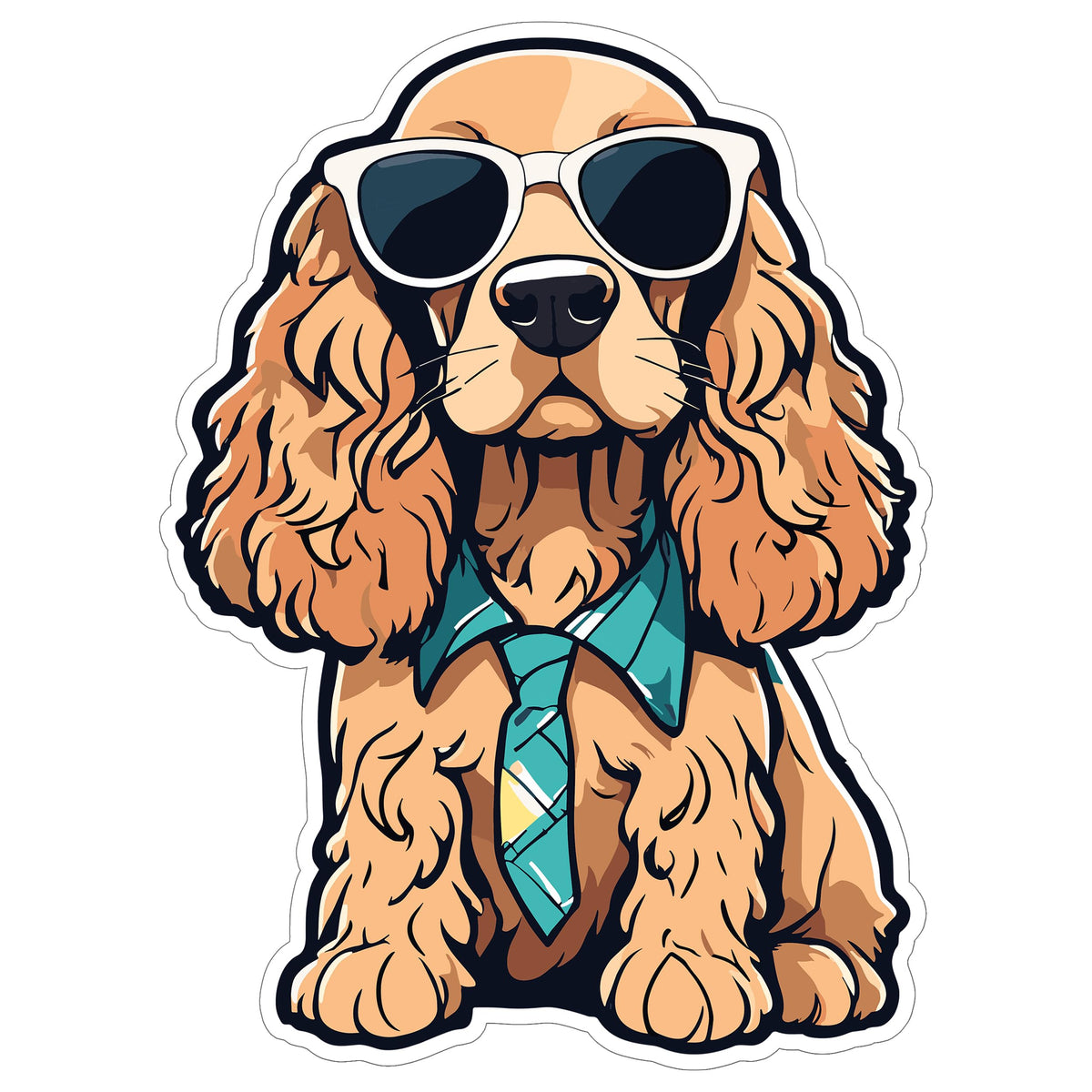 Cocker Spaniel Sticker 4 Inch — Waterproof Vinyl Decal Bird Dog Sporting Floppy Ears