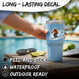 Skiing Sport Sticker 4 Inch — Waterproof Vinyl Decal Alpine Mountain Snow Slope 3