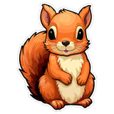 Squirrel Sticker 4 Inch — Waterproof Vinyl Decal Tree Forest Nut Lover 1