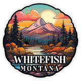 Whitefish Montana Sticker 4 Inch Travel Souvenir City Destination - Waterproof Vinyl Decal for Laptop Water Bottle Car Tumbler - Durable Aesthetic Long-Lasting Stickers for Adults ID44990 1