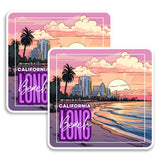 Long Beach California Magnet 2-Pack — 4