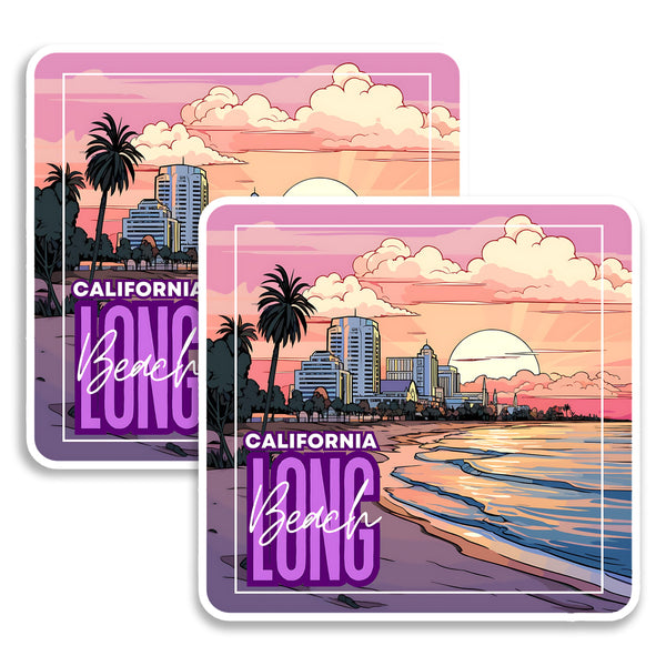 Long Beach California Magnet 2-Pack — 4