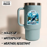 Juneau Alaska Sticker 4 Inch 2-Pack - Waterproof Vinyl Decal for Laptop Water Bottle Car Tumbler - Durable Aesthetic Long-Lasting Stickers for Adults ID45039 2