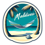 Maldives Sticker 4 Inch — Waterproof Vinyl Decal Travel Souvenir 8