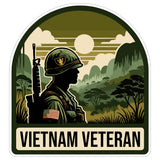Vietnam Veteran Sticker 4 Inch US Military Army - Waterproof Vinyl Decal for Laptop Water Bottle Car Tumbler - Durable Funny Aesthetic Long-Lasting Stickers for Adults ID44990 8