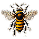 Bee Sticker 4 Inch — Waterproof Vinyl Decal Pollinator Honey Bug Insect 1