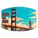 San Francisco Golden Gate Bridge California Sticker 4 Inch — Waterproof Vinyl Decal Architectural 8