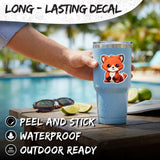 Red Panda Sticker 4 Inch — Waterproof Vinyl Decal Firefox Bamboo Cute 3