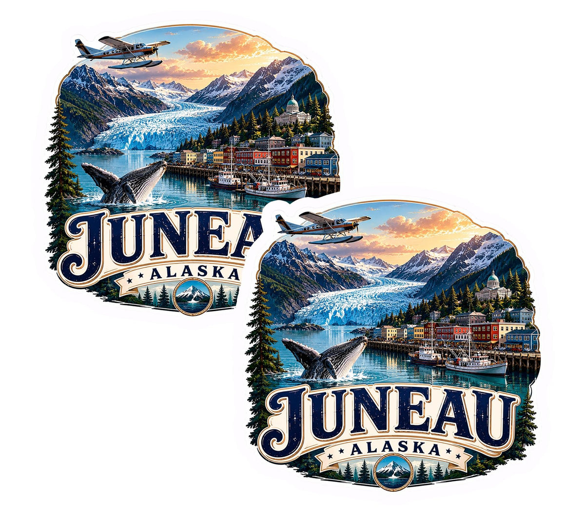 Juneau Alaska Sticker 2-Pack — 4