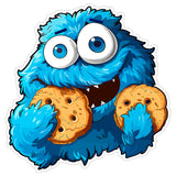 Cookie Monster Sticker 4 Inch — Waterproof Vinyl Decal Sesame Street Cookie Lover 1