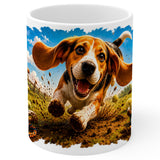 Beagle Mug 11oz — White Ceramic Coffee Mug 1