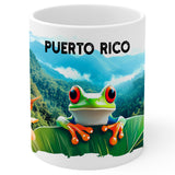 Puerto Rico Coffee Mug 11oz — White Ceramic Island of Enchantment Mug 1