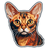 Abyssinian Cat Sticker 4 Inch — Waterproof Vinyl Decal Abby Ticked Coat Ancient 1
