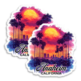 Anaheim California Magnet 2-Pack — 4