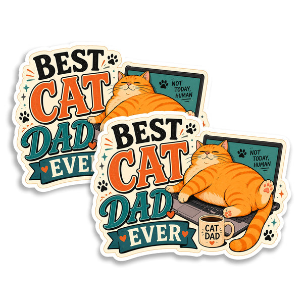 Best Cat Dad Ever Magnet 2-Pack — 4