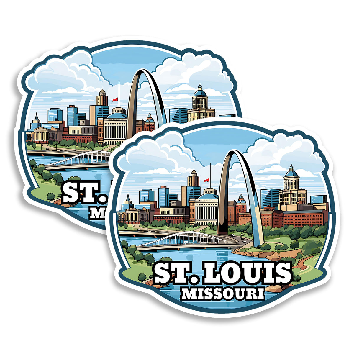 St. Louis Missouri Magnet 2-Pack — 4