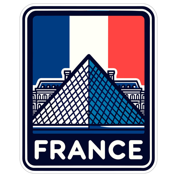 France Sticker 4 Inch — Waterproof Vinyl Decal Travel Souvenir