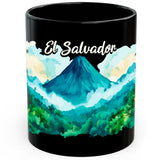 El Salvador Mug 11oz — Black Ceramic Travel Mug 1