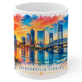 Jacksonville Florida Mug 11oz — White Ceramic Coffee Mug 1