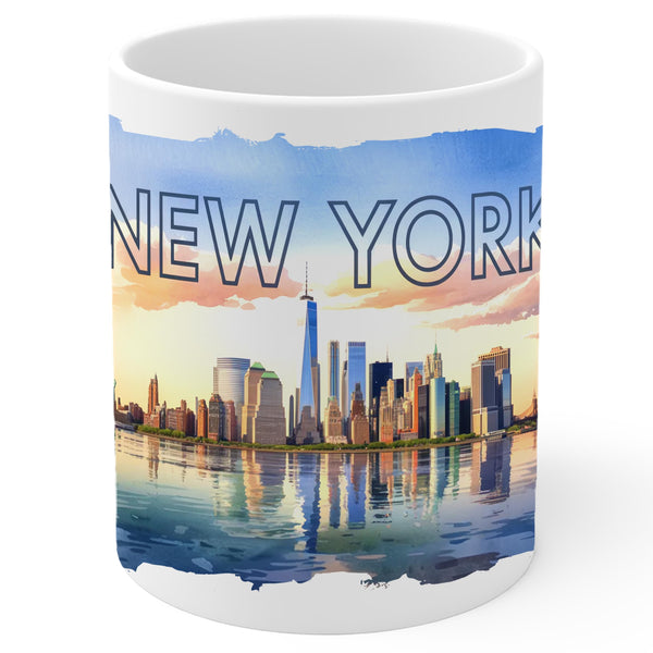 New York State Coffee Mug 11oz — White Ceramic Empire State Mug