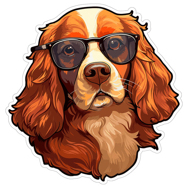 American Cocker Spaniel Sticker 4 Inch — Waterproof Vinyl Decal Bird Dog Sporting