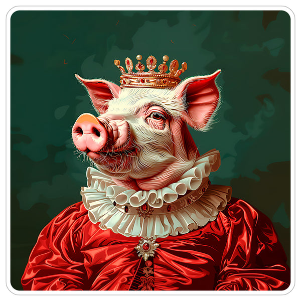 Pig Sticker 4 Inch — Waterproof Vinyl Decal Pot-Bellied Farm Animal Oink