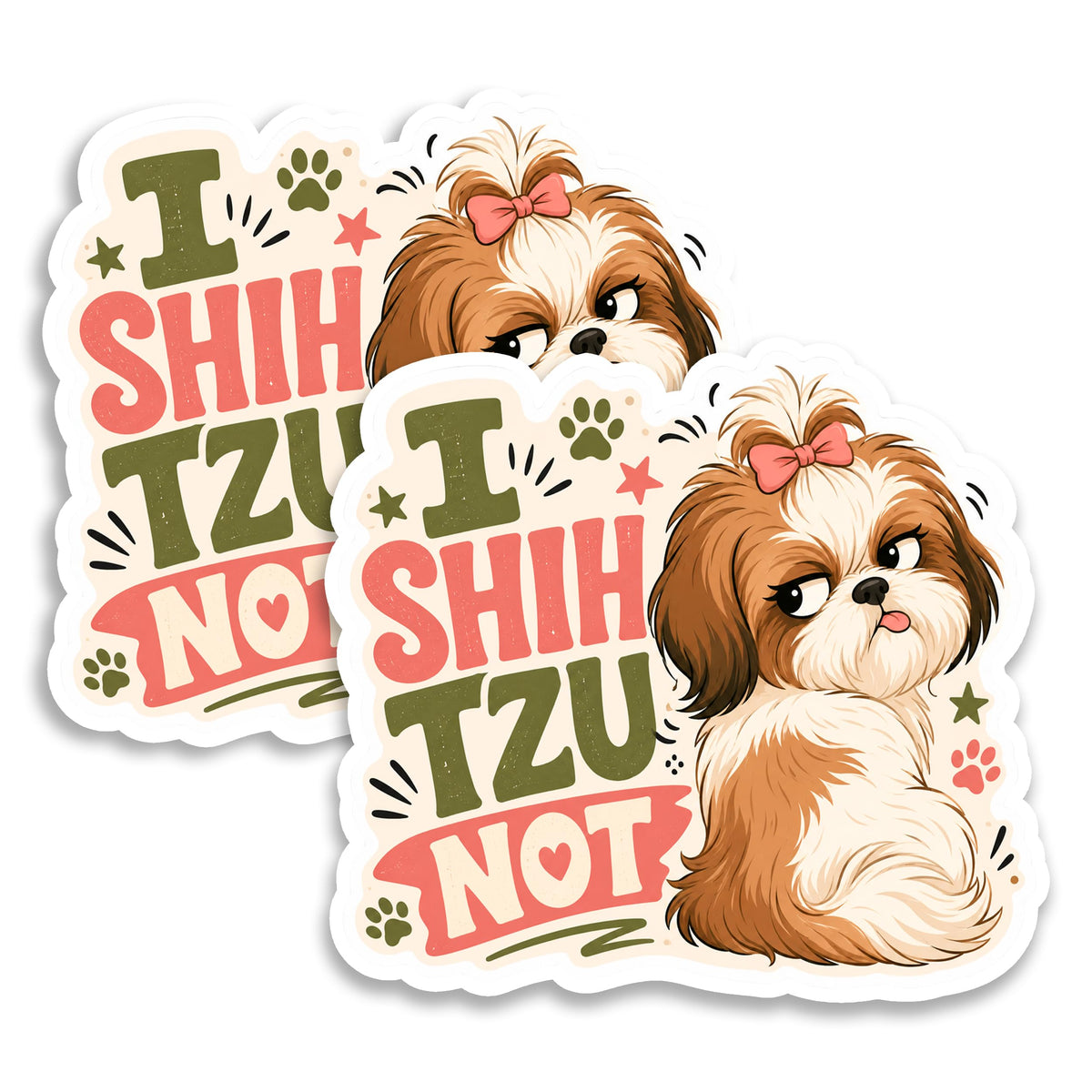 I Shih Tzu Not Magnet 2-Pack — 4