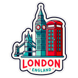 London England Sticker 4 Inch — Waterproof Vinyl Decal City Travel Souvenir 8
