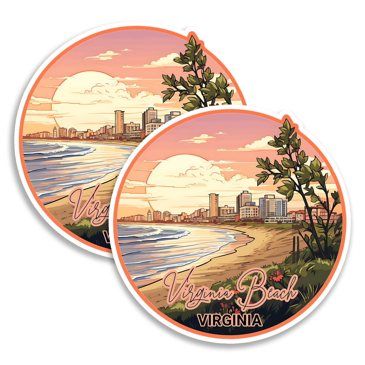 Virginia Beach Magnet 2-Pack — 4