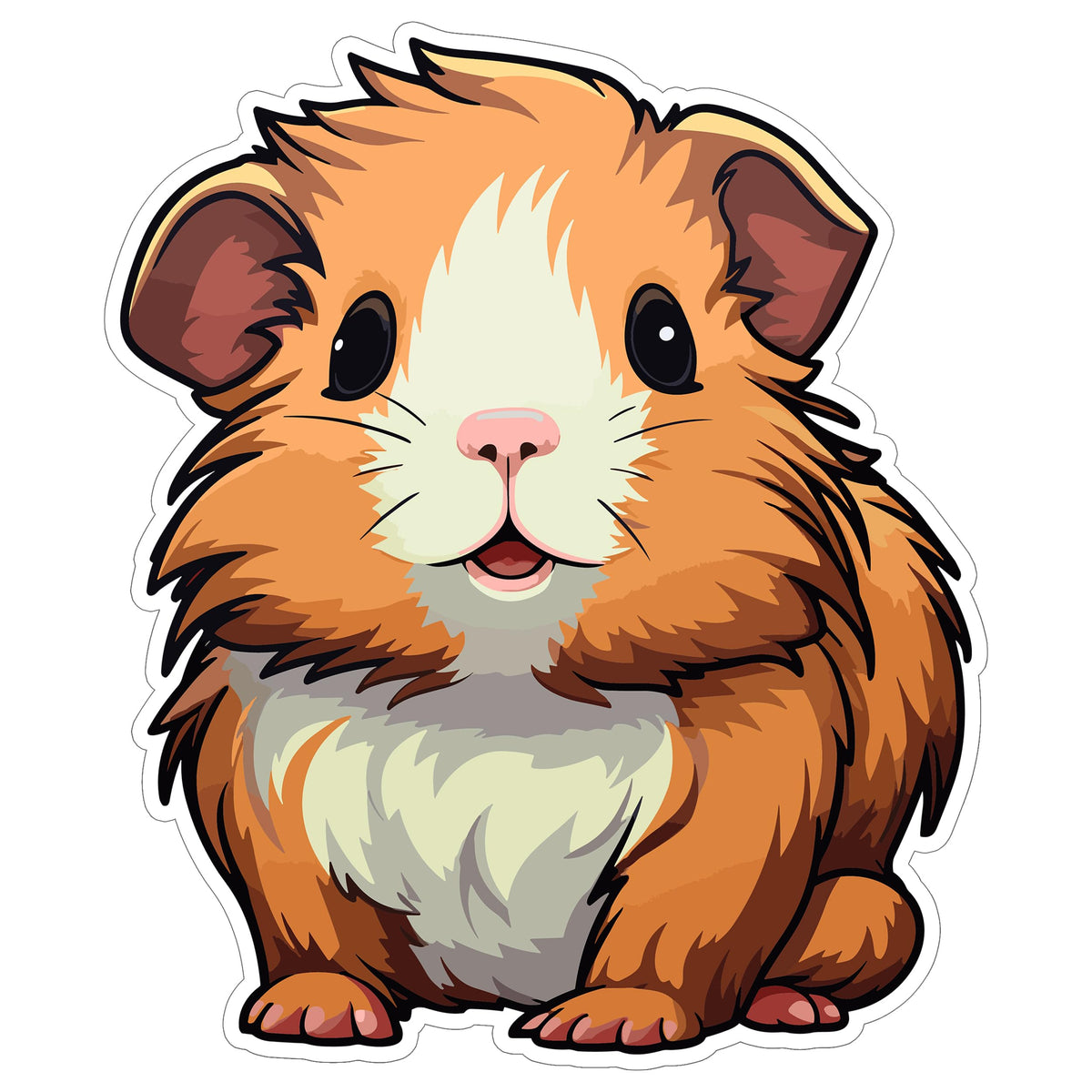 Guinea Pig Sticker 4 Inch — Waterproof Vinyl Decal Cavy Piggie Small Animal
