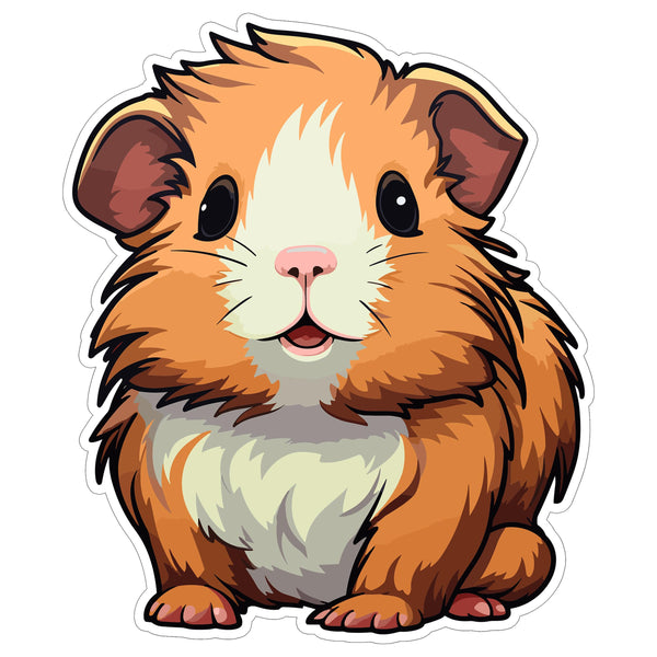 Guinea Pig Sticker 4 Inch — Waterproof Vinyl Decal Cavy Piggie Small Animal