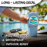 Bora Bora French Polynesia Sticker 4 Inch Island Lagoon French Polynesia City - Waterproof Vinyl Decal for Laptop Water Bottle Car Tumbler - Durable Aesthetic Long-Lasting Stickers for Adults ID44990 3
