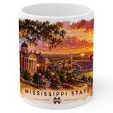 Mississippi State Mug 11oz — White Ceramic Coffee Mug 1