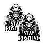 Stay Positive Skeleton Sticker 2-Pack — 4